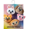 Fuzzy Animal 5-pak Jibbitz-vedhæng