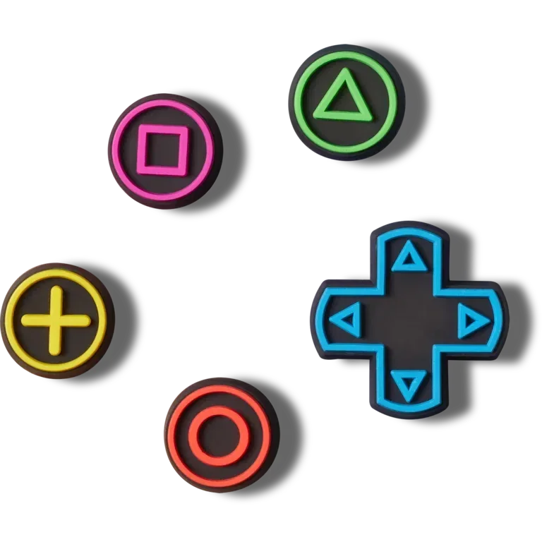 Game Controller 5-pak Jibbitz-vedhæng Game Controller 5-pak Jibbitz-vedhæng