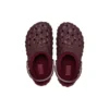 Geometriske Clogs med foring “Dark Cherry”