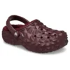 Geometriske Clogs med foring “Dark Cherry”