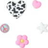 Girly Icon 5-pak Jibbitz-vedhæng