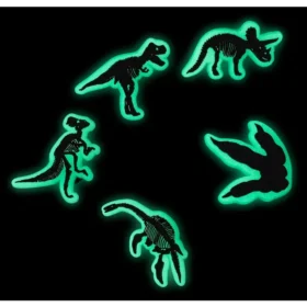 Glow in the Dark Dino 5-pak Jibbitz-skovedhæng