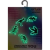 Glow in the Dark Dino 5-pak Jibbitz-skovedhæng
