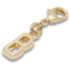 Guldbogstav B-vedhæng Jibbitz™-vedhæng