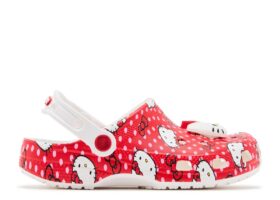 Hello Kitty x Classic Clog til børn ‘Red Polka Dots’