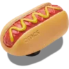 Hotdog dyppet i sennep Jibbitz-vedhæng
