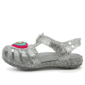 Isabella Glitter flade sandaler “Grey Silver”