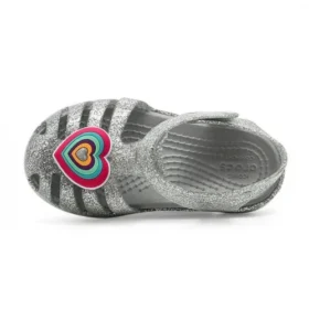 Isabella Glitter flade sandaler “Grey Silver”