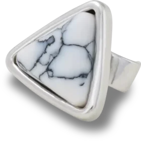 Jibbitz-vedhæng med marmoreret trekantet sandal-C