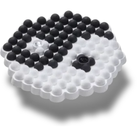 Jibbitz-vedhæng med perler i Ying og Yang-design