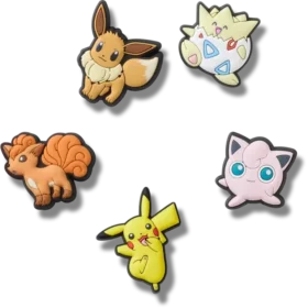 Jibbitz-vedhæng med Pokémon-figurer (5 stk.)