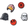Jibbitz-vedhæng med Star Wars-symboler, 5-pak Jibbitz-vedhæng med Star Wars-symboler, 5-pak
