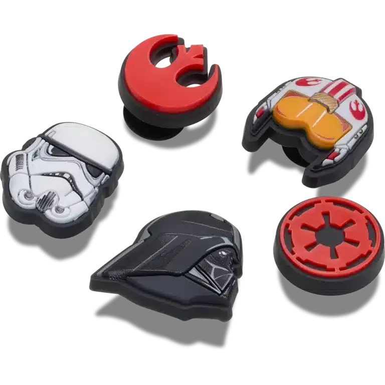 Jibbitz-vedhæng med Star Wars-symboler, 5-pak Jibbitz-vedhæng med Star Wars-symboler, 5-pak