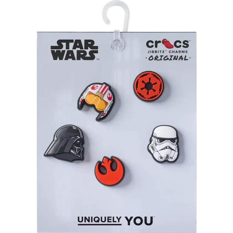Jibbitz-vedhæng med Star Wars-symboler, 5-pak Jibbitz-vedhæng med Star Wars-symboler, 5-pak