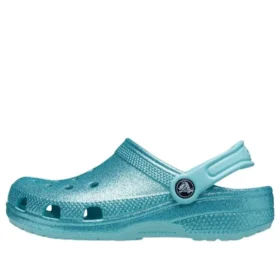 Klassisk glitter-Clog “Blue Teal”