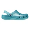 Klassisk glitter-Clog “Blue Teal”