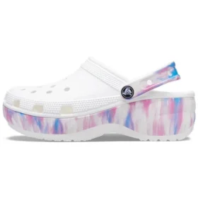 Klassisk Platform Clog “Hvid Lilla”