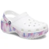 Klassisk Platform Clog “Hvid Lilla”
