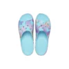 Klassisk platform-sandale med palmeprint “Blue Multi-Color”