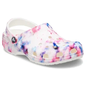 Klassisk Tie-Dye-grafisk Clog “Garnet & Multi”