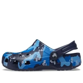 Klassiske camouflage-Clogs “Blå Sort”