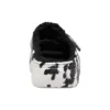 Klassiske Cozzzy-sandaler med marmorering “Black White”