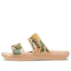 Klassiske Crocs-clogs med camouflagemønster “Tan Green”