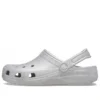 Klassiske glitter-Clogs “Silver”