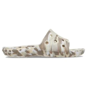 Klassiske marbled sandaler “White Brown”