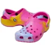 Klassiske Ombre-Clogs “Pink Yellow Blue”