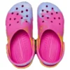 Klassiske Ombre-Clogs “Pink Yellow Blue”