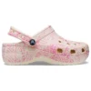 Klassiske platform-Clogs med slangemønster “Pink”