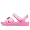 Klassiske sandaler med krydsremme og charm “Pink”