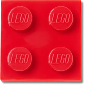 Lego® rød flise 2×2 Jibbitz-vedhæng