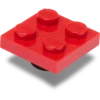 Lego® rød flise 2×2 Jibbitz-vedhæng Lego® rød flise 2×2 Jibbitz-vedhæng