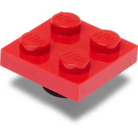 Lego® rød flise 2×2 Jibbitz-vedhæng