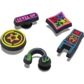 Level up Gamer 5-pak Jibbitz-vedhæng