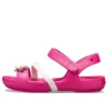 Lina Flower Charm sandaler med rund tå “Pink”