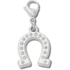 Lucky Silver Horseshoe Jibbitz-vedhæng