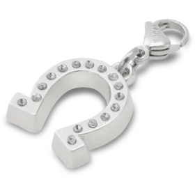 Lucky Silver Horseshoe Jibbitz-vedhæng
