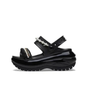 Mega Crush Pearl Ruffle-sandaler “Black”