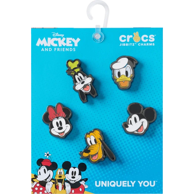 Mickey & Friends Elevated 5-pak Jibbitz-vedhæng Mickey & Friends Elevated 5-pak Jibbitz-vedhæng