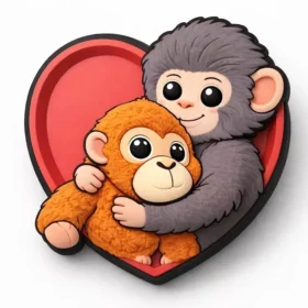 Monkey Love Jibbitz™-vedhæng