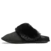 Mule-pels-hjemmesko “Black”