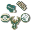 NBA Milwaukee Bucks 5-pak Jibbitz-vedhæng