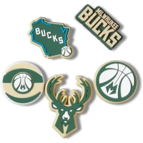NBA Milwaukee Bucks 5-pak Jibbitz-vedhæng