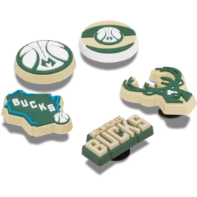 NBA Milwaukee Bucks 5-pak Jibbitz-vedhæng