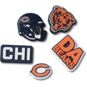 NFL Chicago Bears 5-pak Jibbitz-skovedhæng