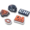 NFL Chicago Bears 5-pak Jibbitz-skovedhæng
