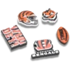 NFL Cincinnati Bengals 5-pak Jibbitz-skovedhæng NFL Cincinnati Bengals 5-pak Jibbitz-skovedhæng